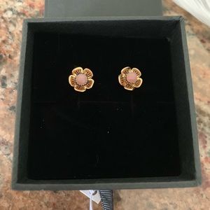 Coach flower stud earrings